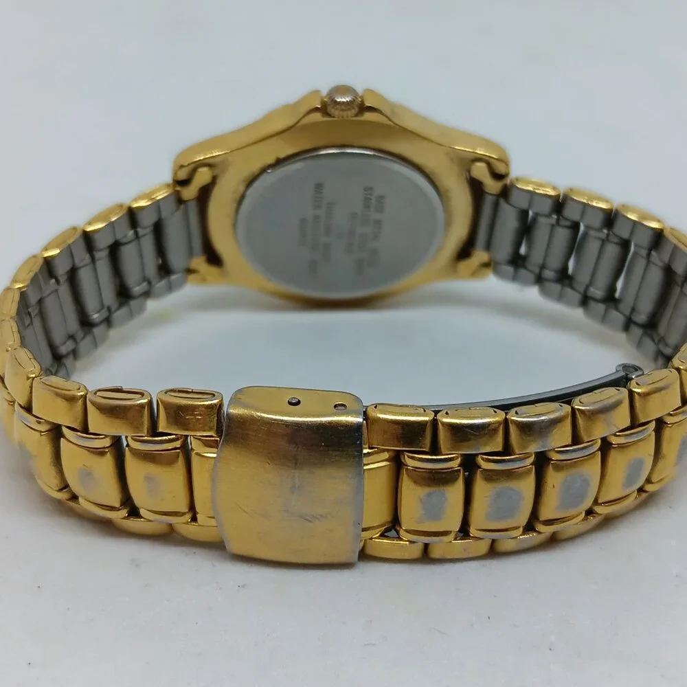 Anne Klein II AK10/1562 Women's 28mm Gold Tone Quartz Date Watch